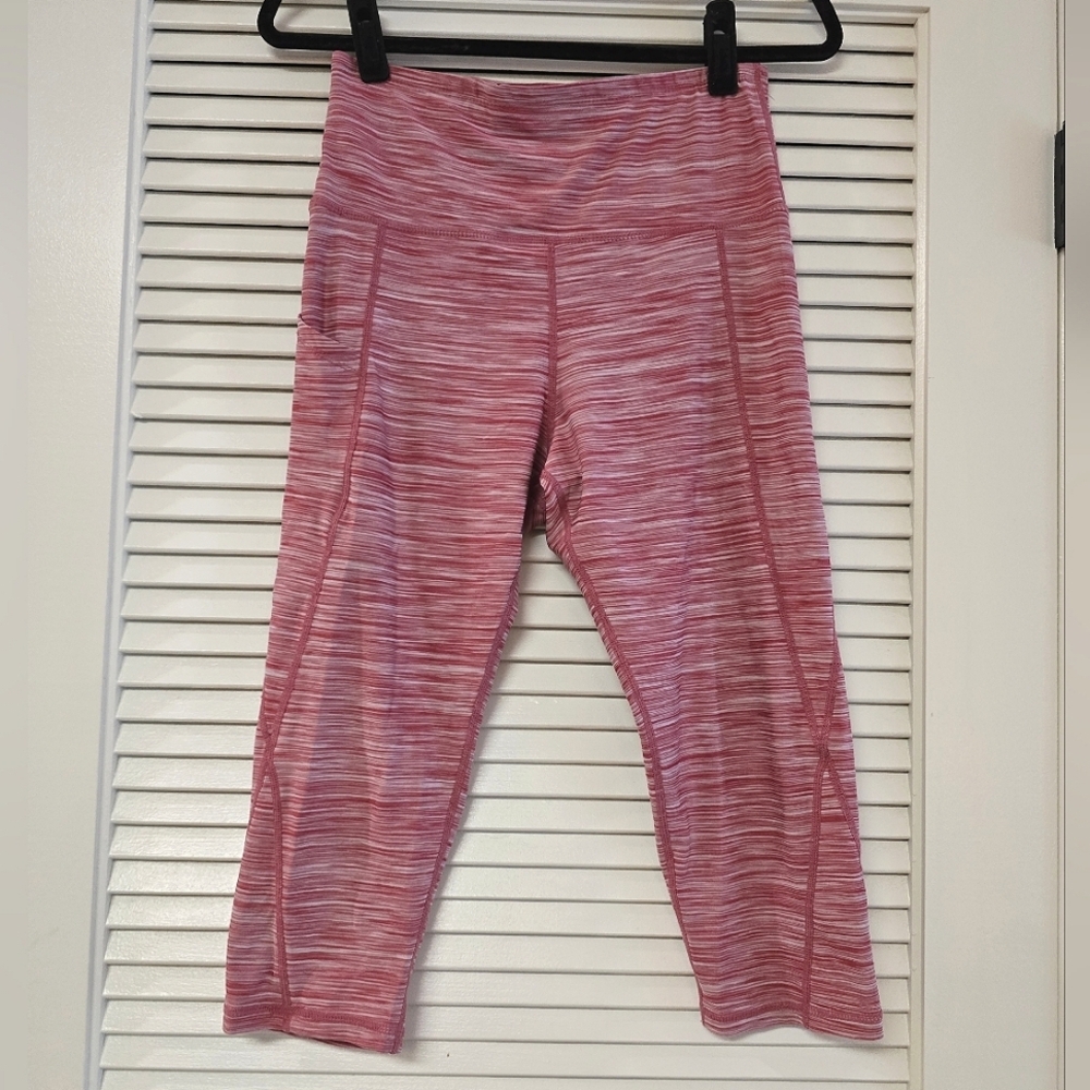 Neleus - Pink Workout Athletic Activewear Stretch Leggings